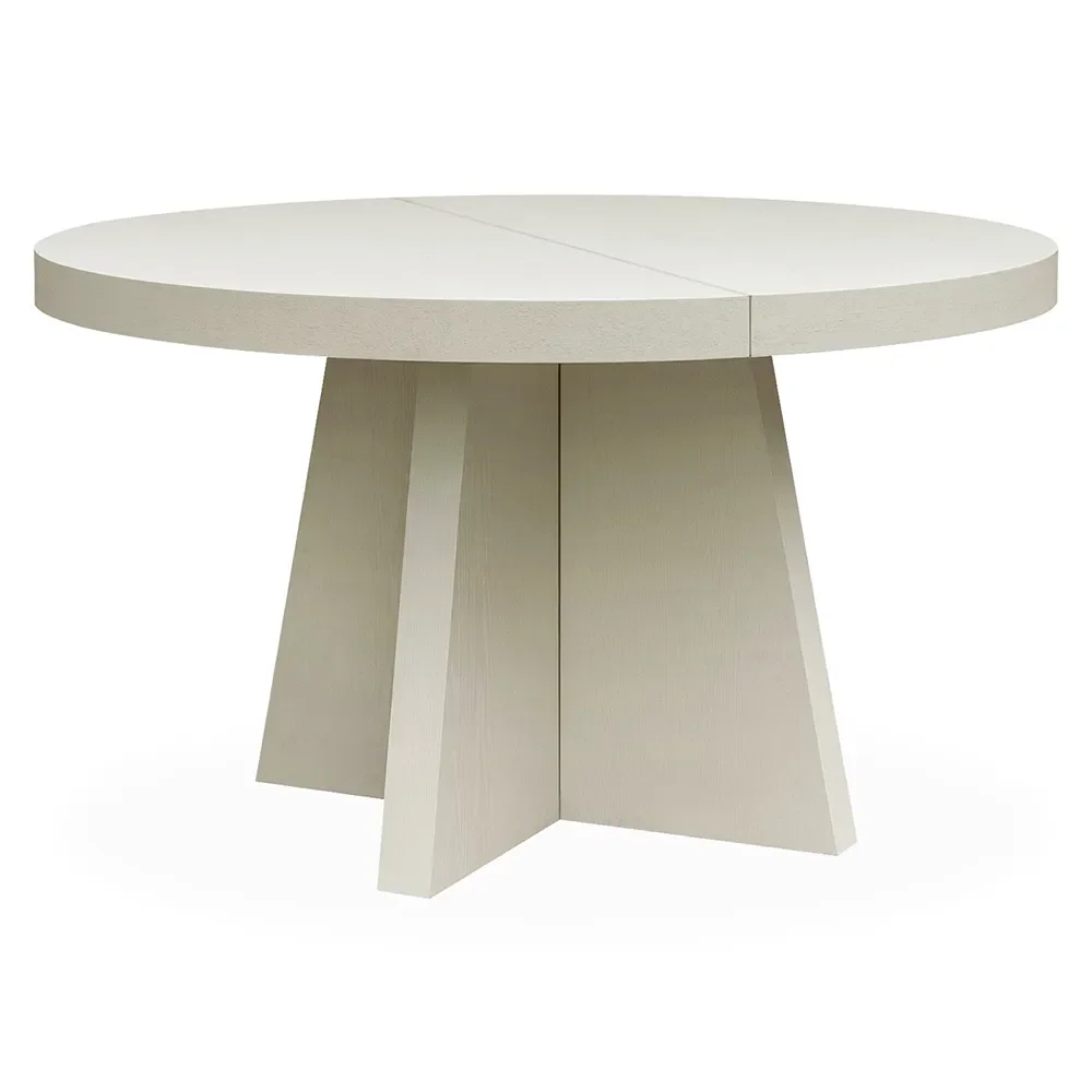 Artwood, TRENT delbart spisebord 130-150x130 cm-Ivory mist