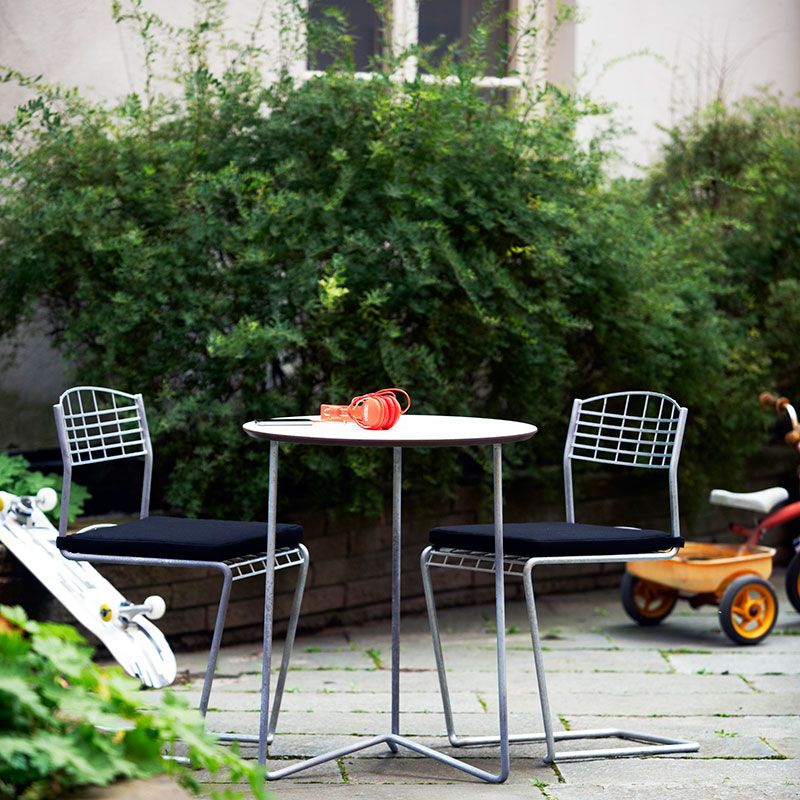 Bord High Tech 60 Hvid Laminat/Varmgalvaniseret Understel Grythyttan Stålmöbler