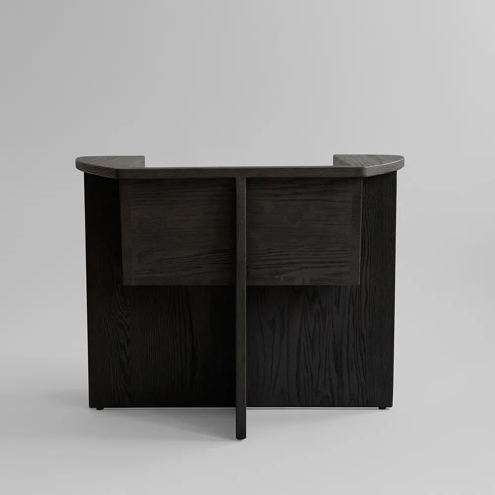 Brutus Lounge lænestol - Kaffe Sort Eg