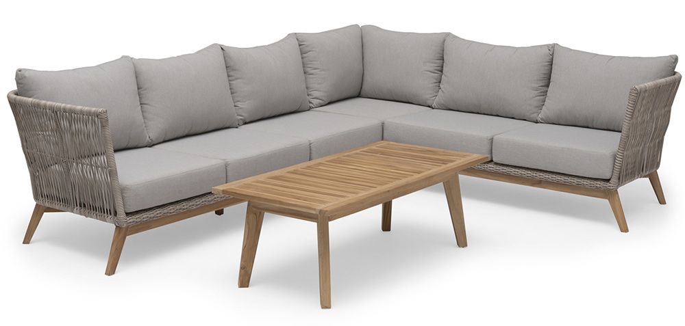 Himmelsnäs Hjørnesofa Teak/Beige