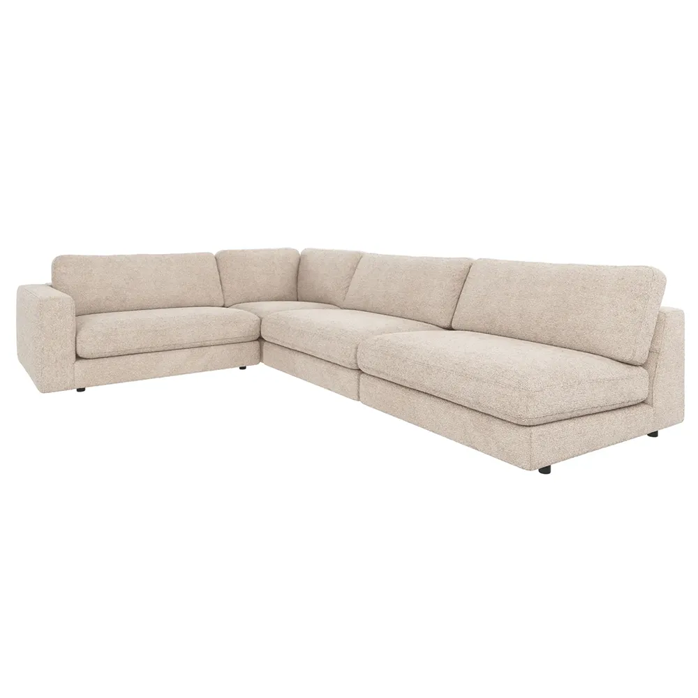 Rowico Home, Duncan hjørnesofa 2+3-sæders åben højre side stof Robin lysegrå