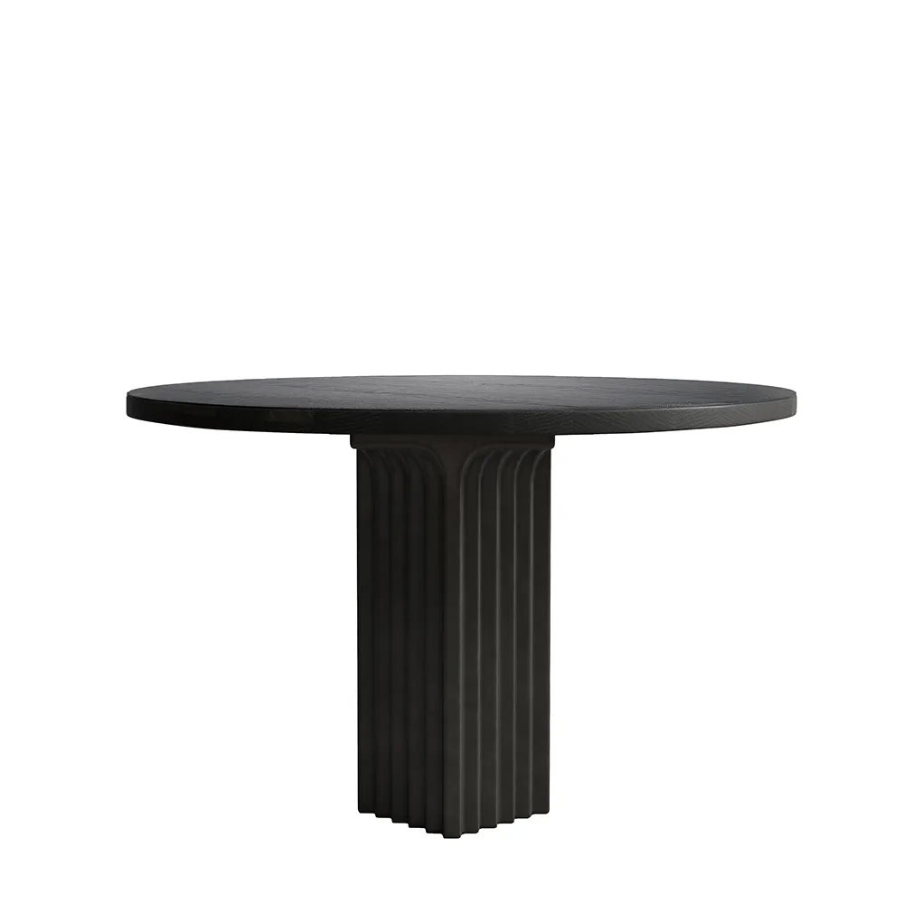 Arc Spisebord, Ø120 - Kaffe Sort Eg
