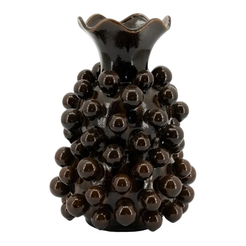 By-Boo, Viro Vase 28,3x28,3x39,7 cm Lertøj Brun