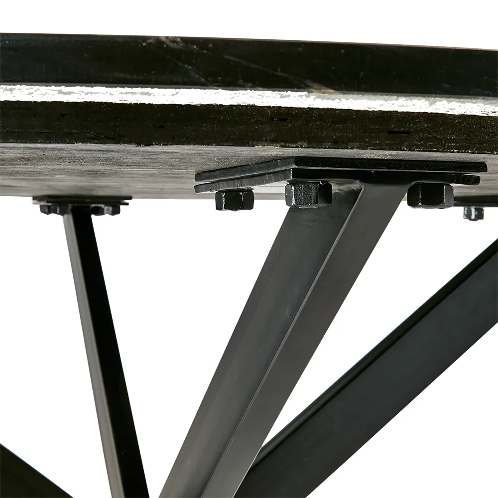  MILAN bord sort Ø120 cm