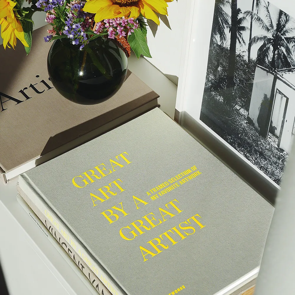 Frame book - Great Art, Beige