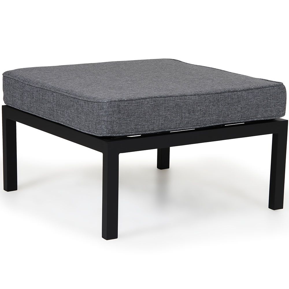 Weldon puf sort - Loungemøbler - Brafab - Enggården Havemøbler