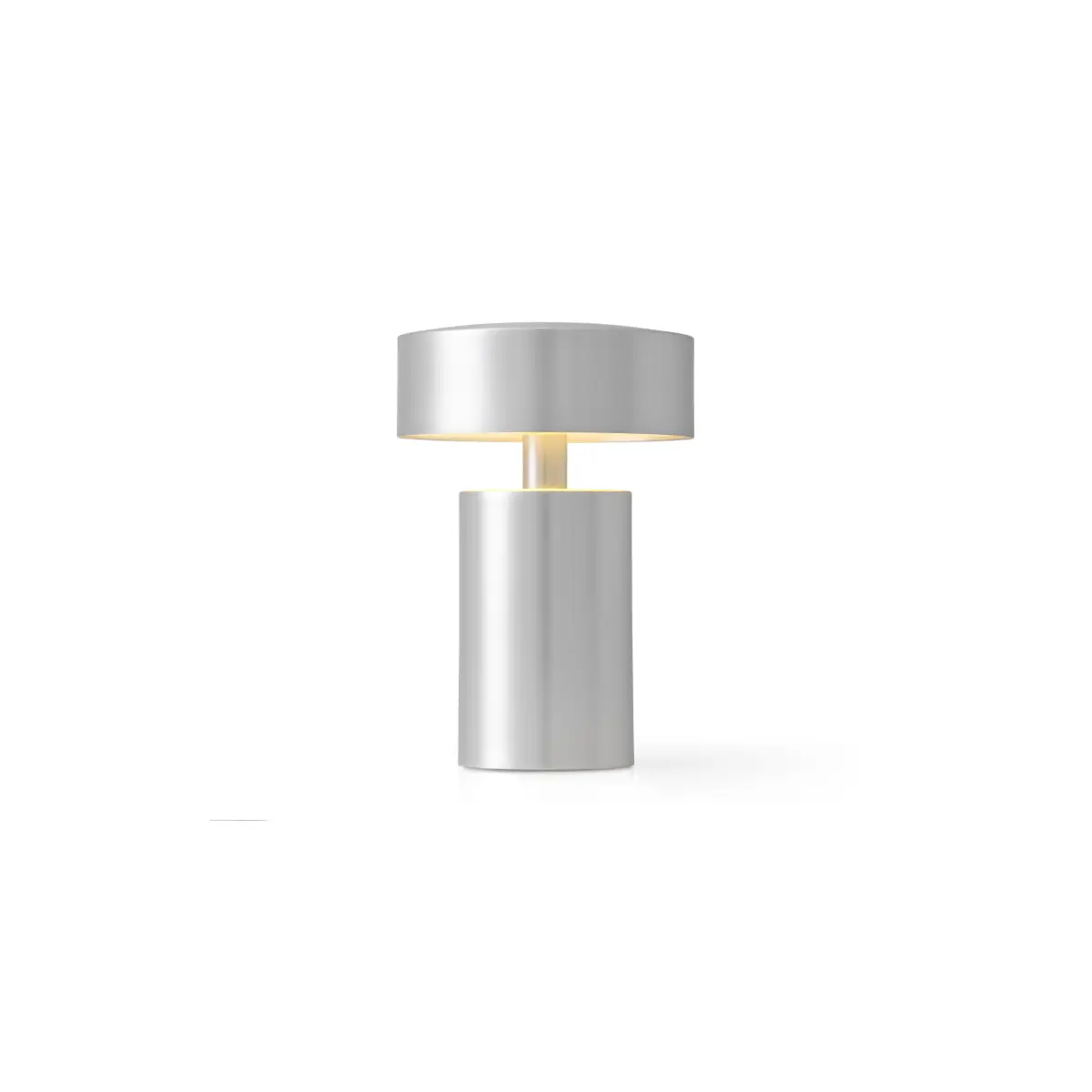 Column bærbar lampe i børstet aluminium