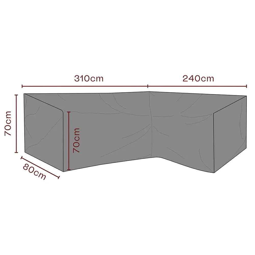 Brafab, Møbelbetræk hjørnesofa 240/310x70x80 cm Premium
