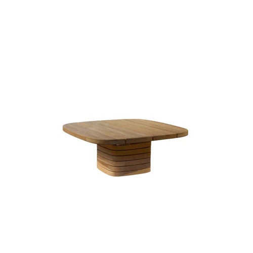 Mellow sofabordstel kvadratisk f/bordsskiva 90x90 cm Teak