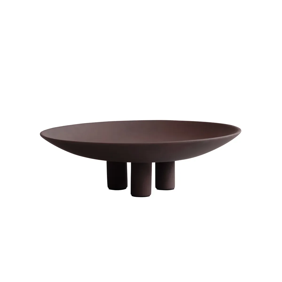 101 Copenhagen, Håndmalet dekorationsfad Duck Big Chocolate Brown Ø 45 cm