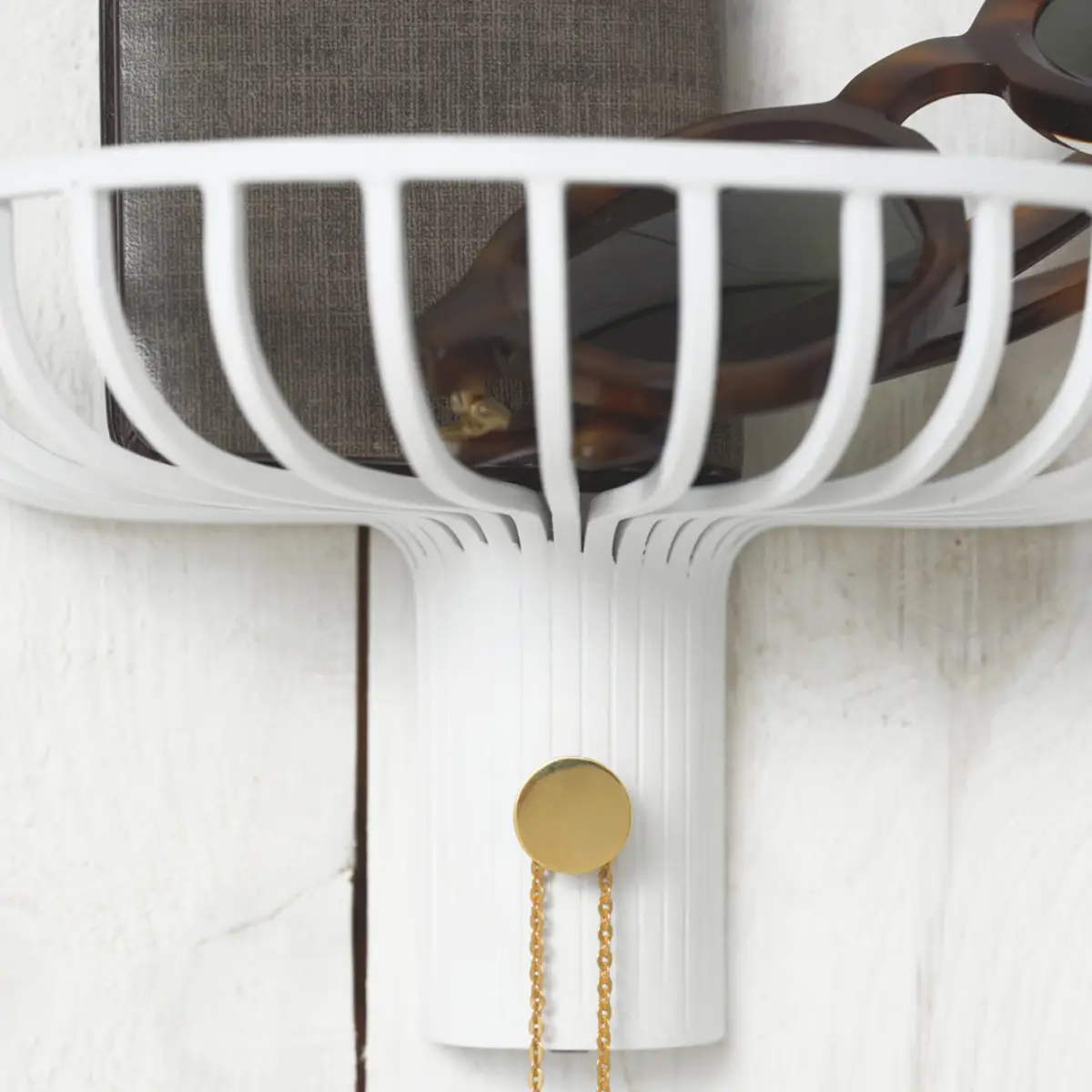 Lunett Objects nøgleholder hvid