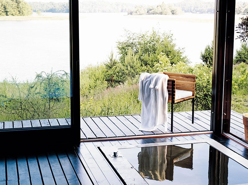 Häringe Spisebord 85x85 cm Sort/Teak Skargaarden