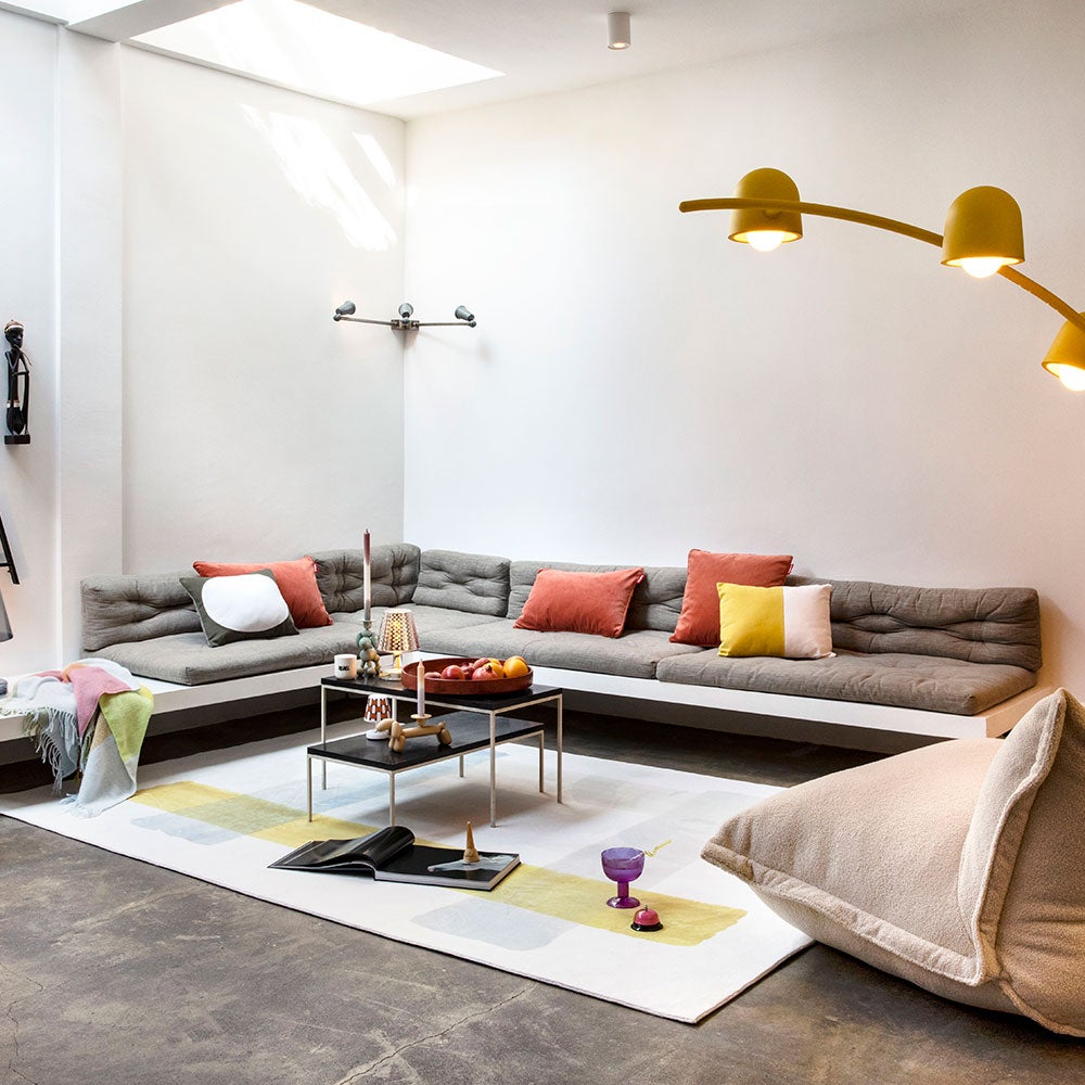 Pyntepude 50x50 cm velvet recycled camel 