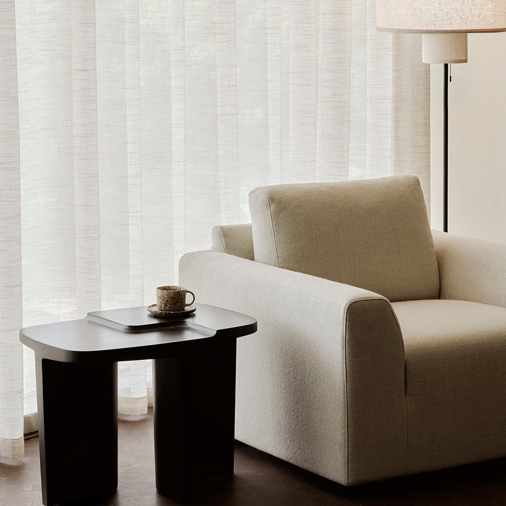 Brutalist Sidebord mahogni