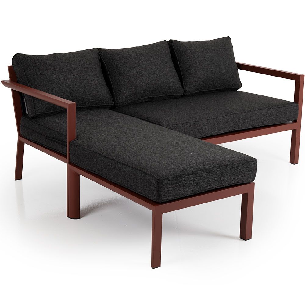 Delia Chaiselongsofa Burnt Paprika Brafab
