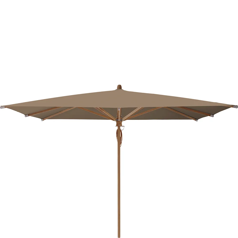 Glatz Teakwood parasoll 330×330 cm Kat.5 805 Walnut