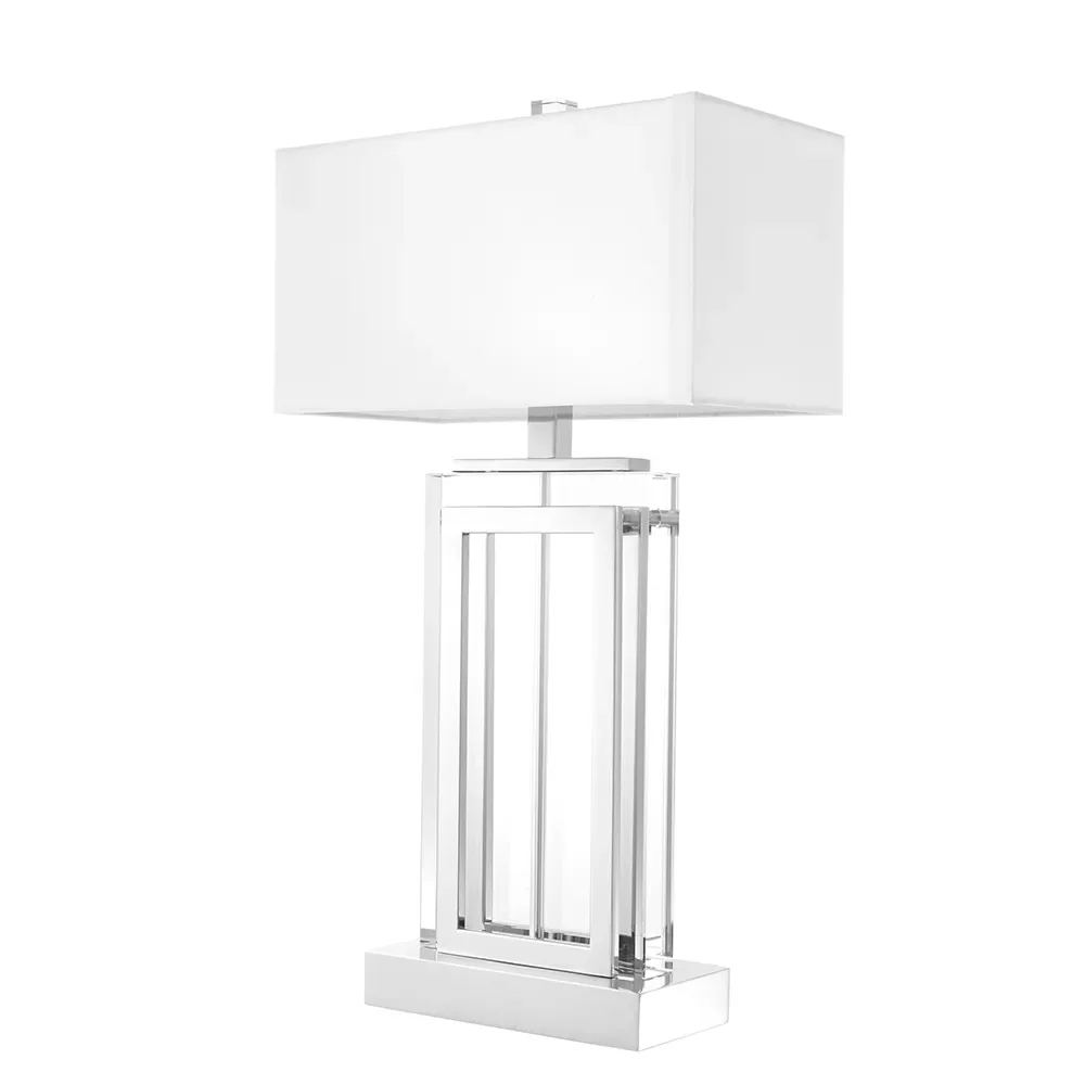 Eichholtz, Bordlampe Arlington Crystal Nikkel