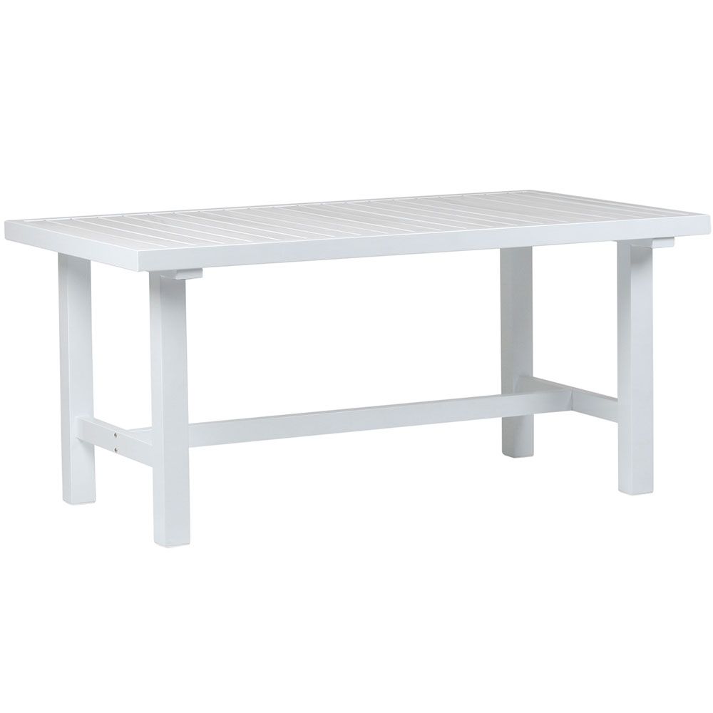 Fri Form 80x142cm H: 65.5cm bord aluminium hvid