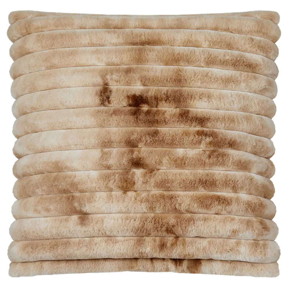 Skinnwille Stripy pyntepude 45×45 cm Toffee
