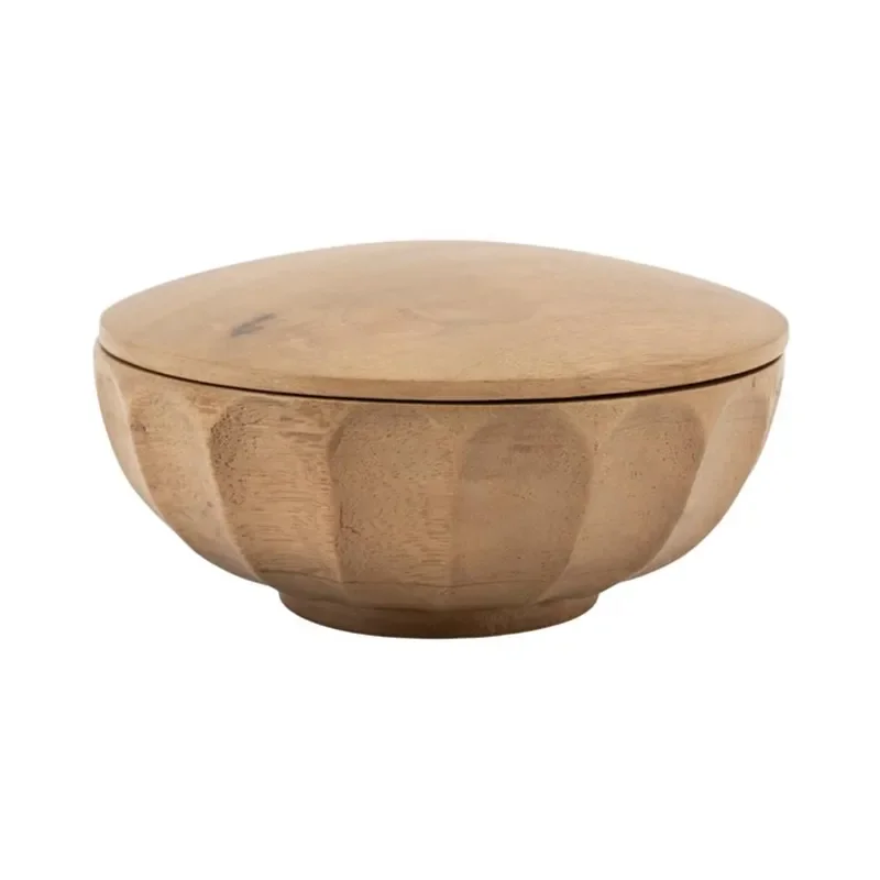 Storage bowl Yori small 13,7x13,7x6,5 cm Mangotræ Brun