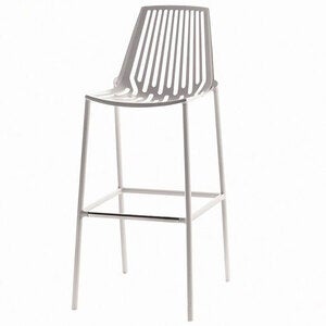 Rion barstol 65 cm med høj ryglæn White