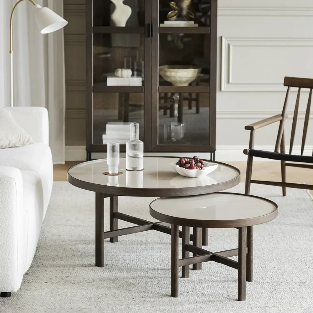 Marsden sofabord Ø60 cm keramik/eg