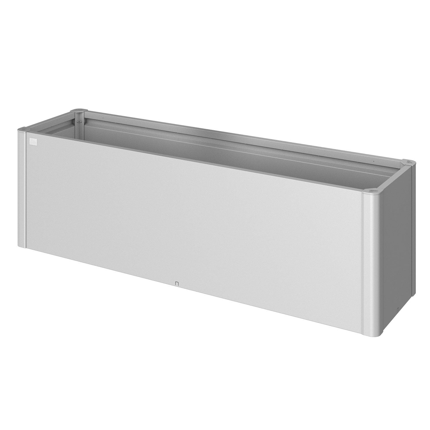 Belvedere plantebed midi størrelse 200 metallisk sølv