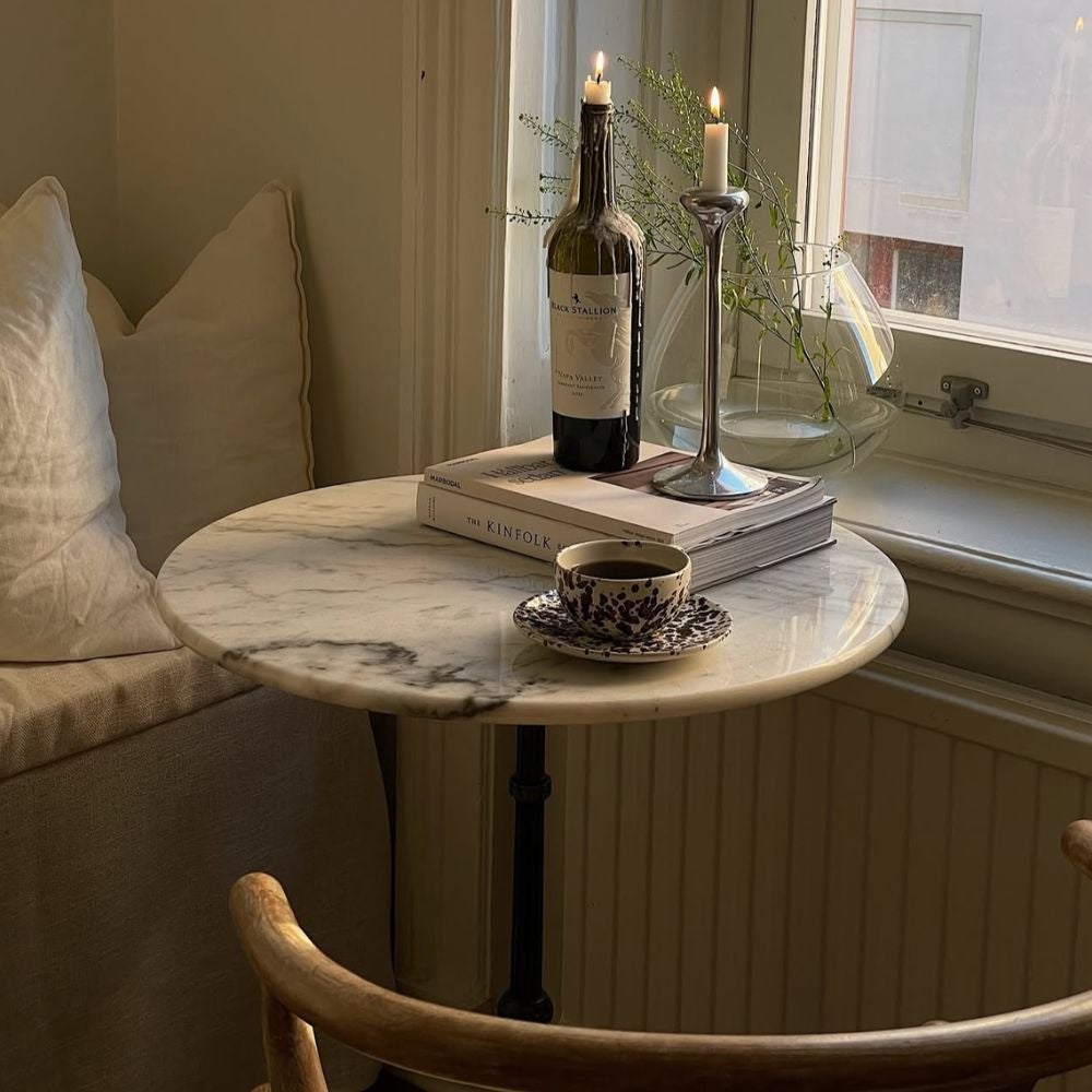 Loire Marmorbord 60 Hvid