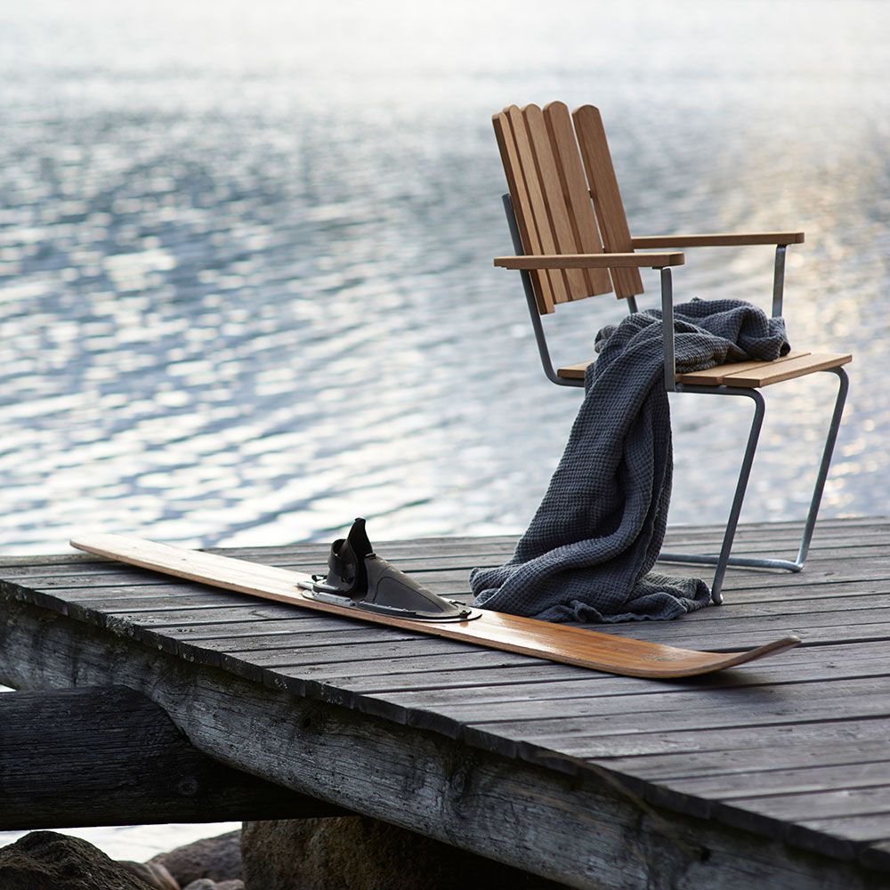 A2 Lænestol Olieret Eg Grythyttan Stålmöbler