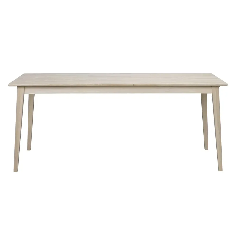 Filippa spisebord 180x90 cm hvidpigmenteret eg