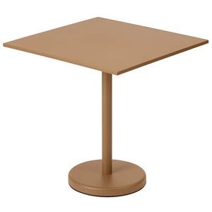 Linear Steel Bistrobord 70x70 cm Burnt Orange 