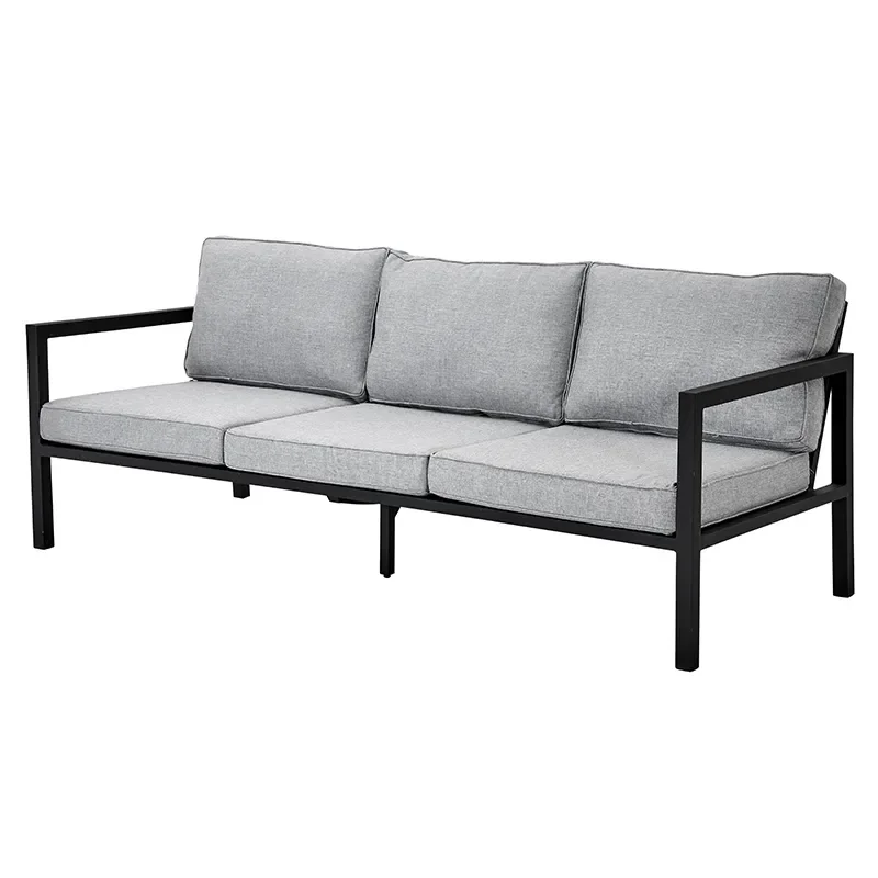 Brafab, Belfort 3-pers. sofa   inklusive puder sort / Peral Grey