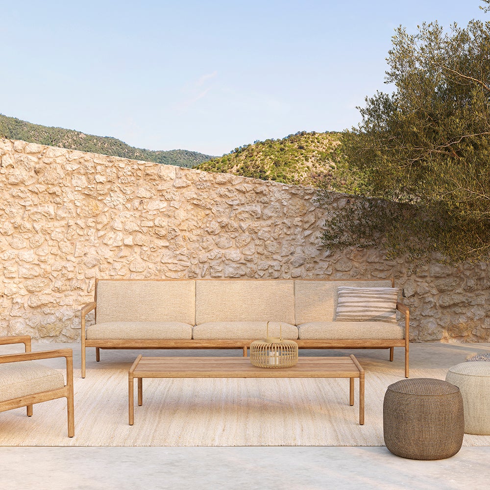 Jack 3-sæders sofa Teak/Natural