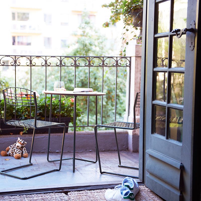 Bord High Tech 60 Hvid Laminat/Varmgalvaniseret Understel Grythyttan Stålmöbler