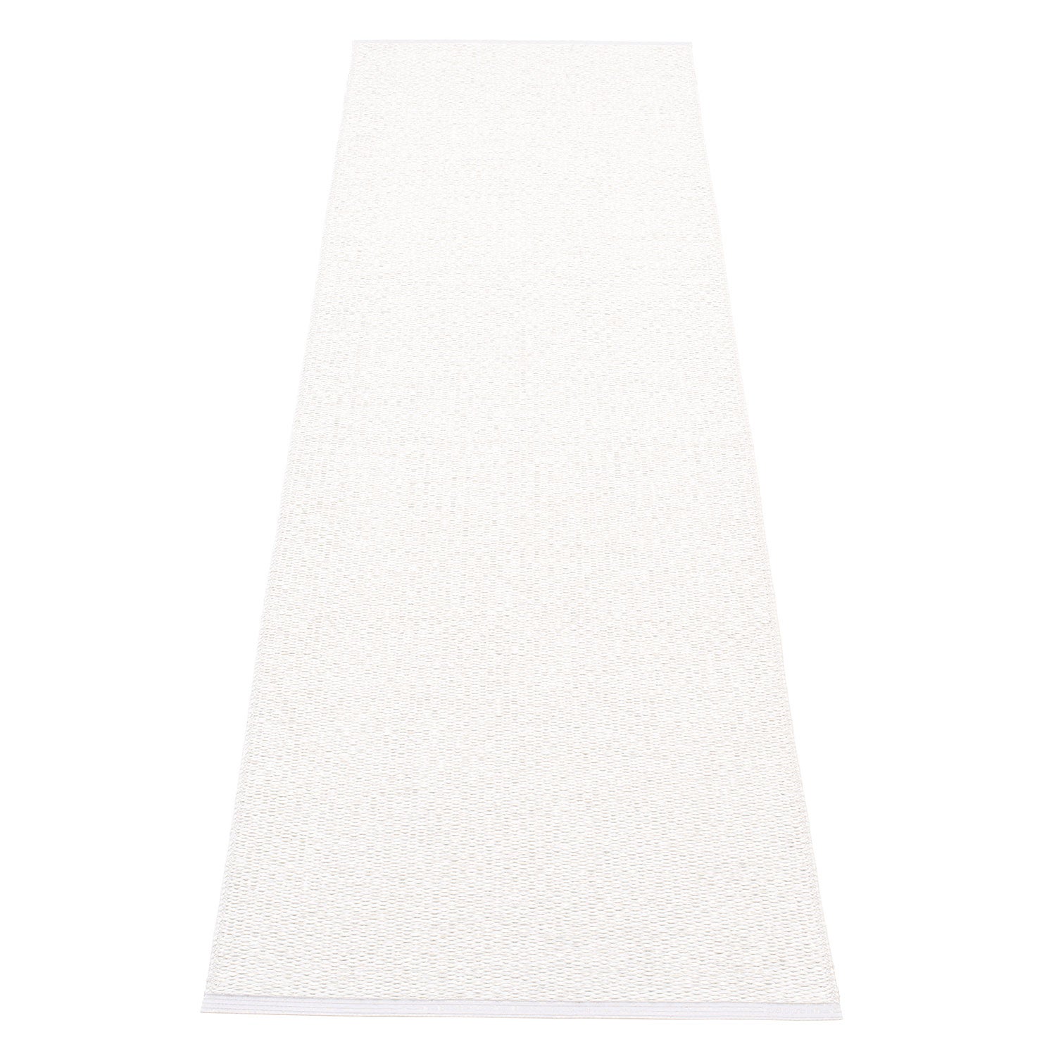 Pappelina, Svea tæppe 70x240 cm white metallic / white