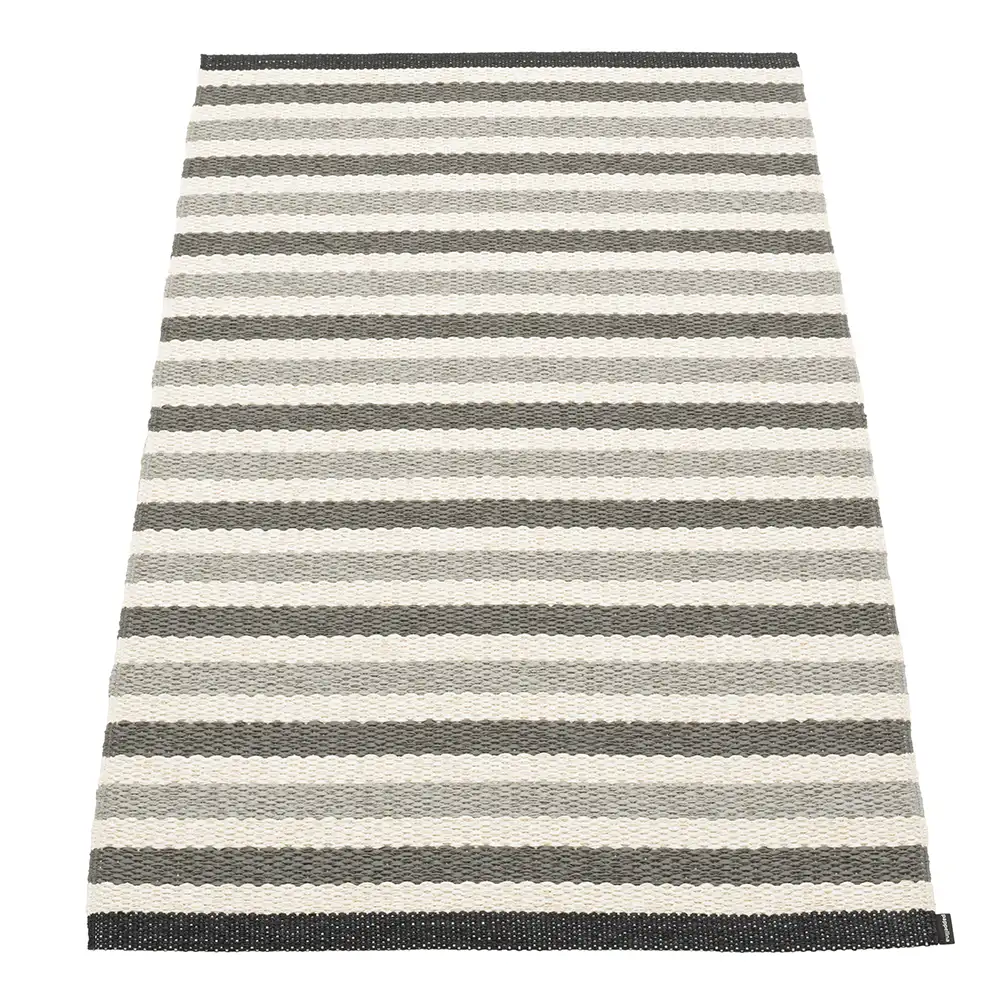 Pappelina, Teo tæppe 70x120 cm Warm Grey/Charcoal/Vanilla