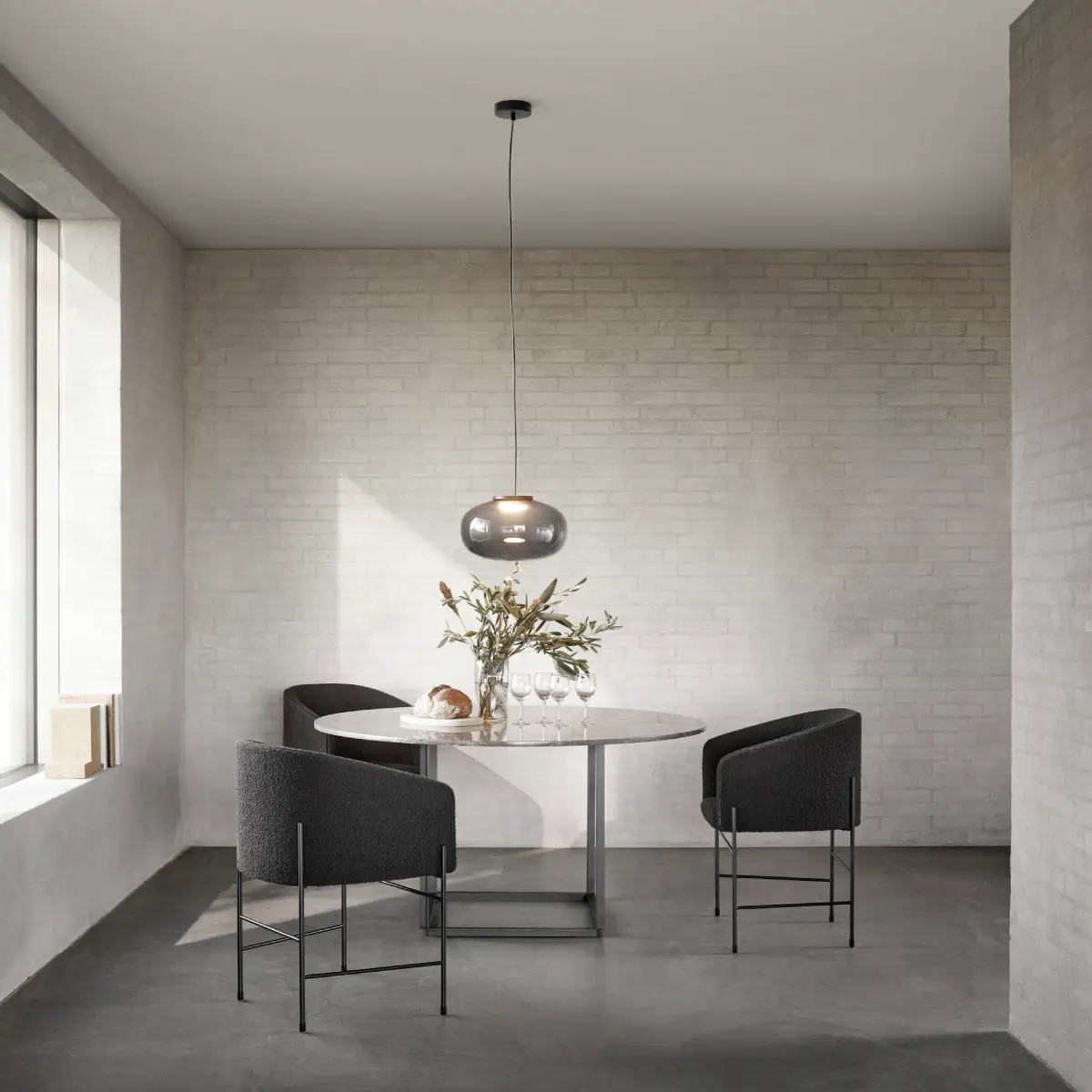 Florence Bordplade Ø145cm Gris Du Marais Marmor
