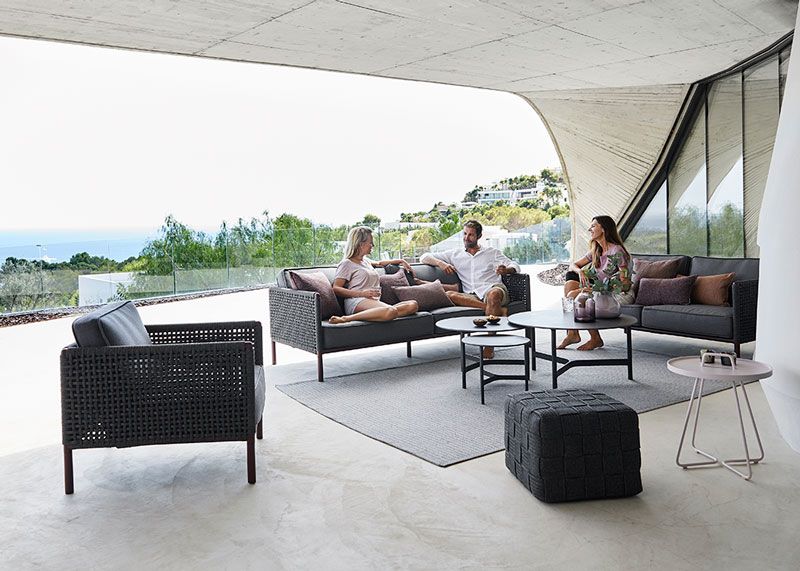 Encore 2-personers sofa  Grey / Bordeaux