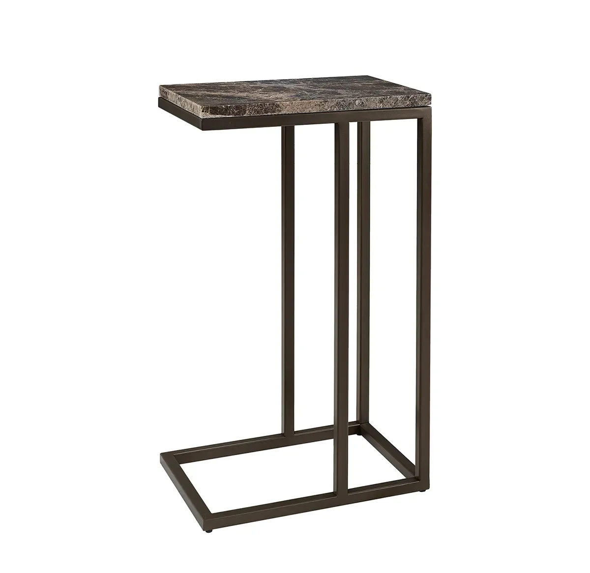 Sidebord i Marmor Taro Slim Ash Brown