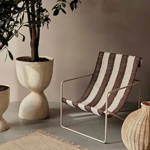 Desert Lounge Lænestol Black/Off-white/Chocolate