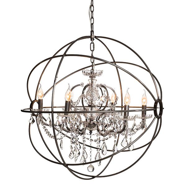 Artwood, Krystallysekrone Rome Sølv 80 cm Artwood