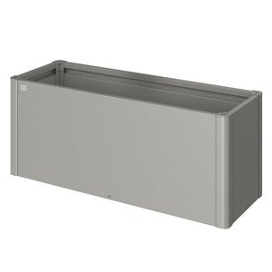 Belvedere plantebed midi størrelse 150 metallisk kvartsgrå