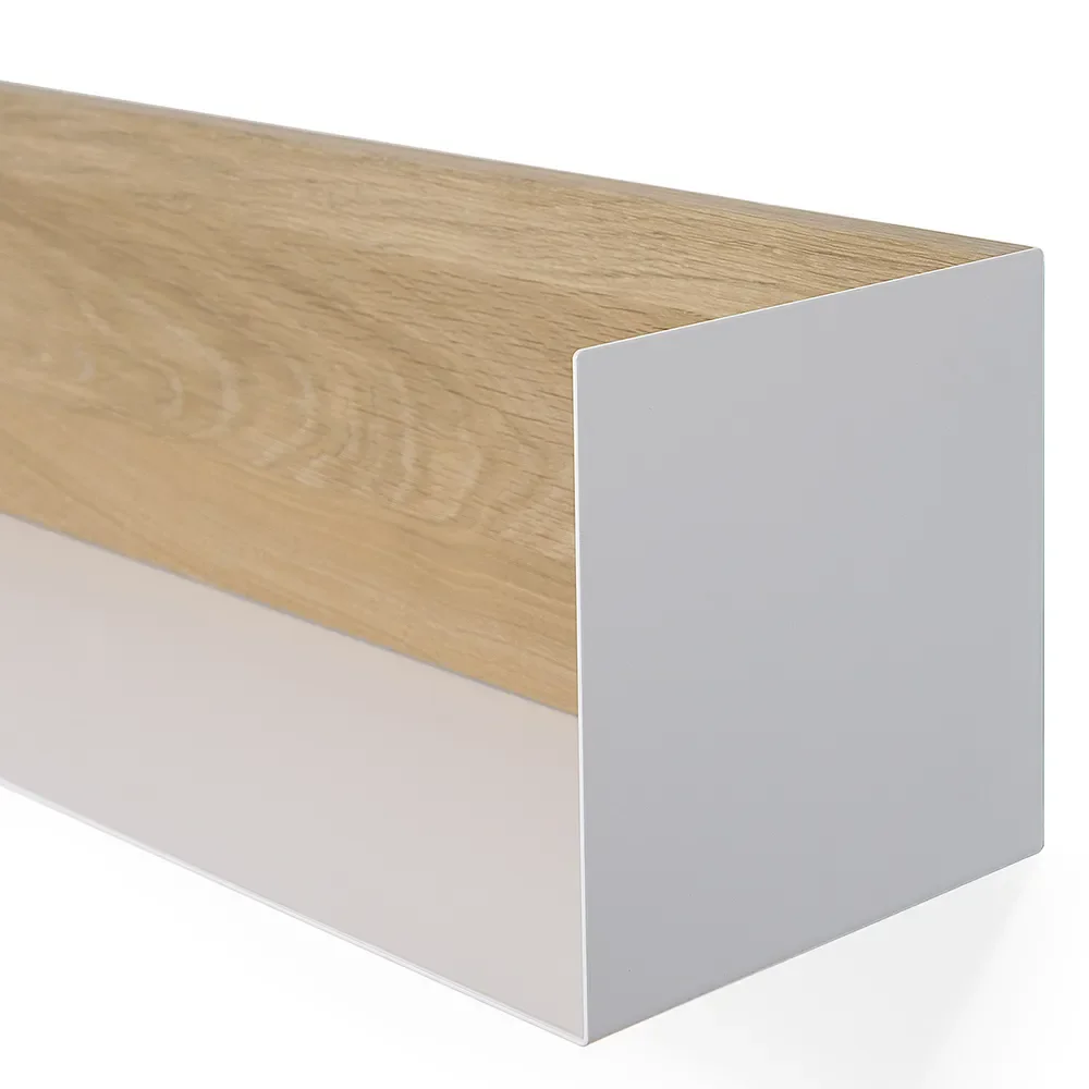  U shelf 55x20 cm eg/hvidmetal