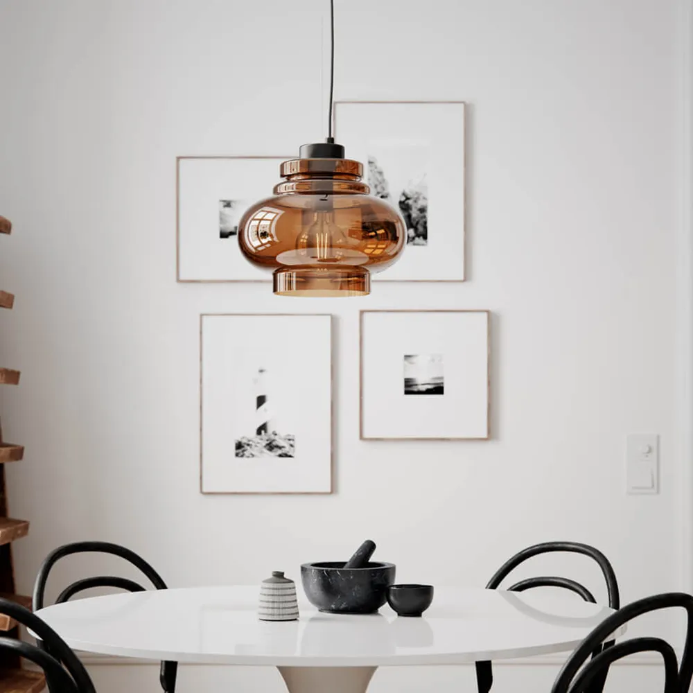 Dolores loftlampe Ø30 cm cognac