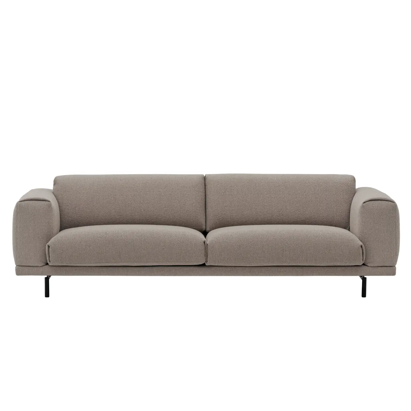 Rest Sofa 3-sæders metalbase Hearth 6/Sort