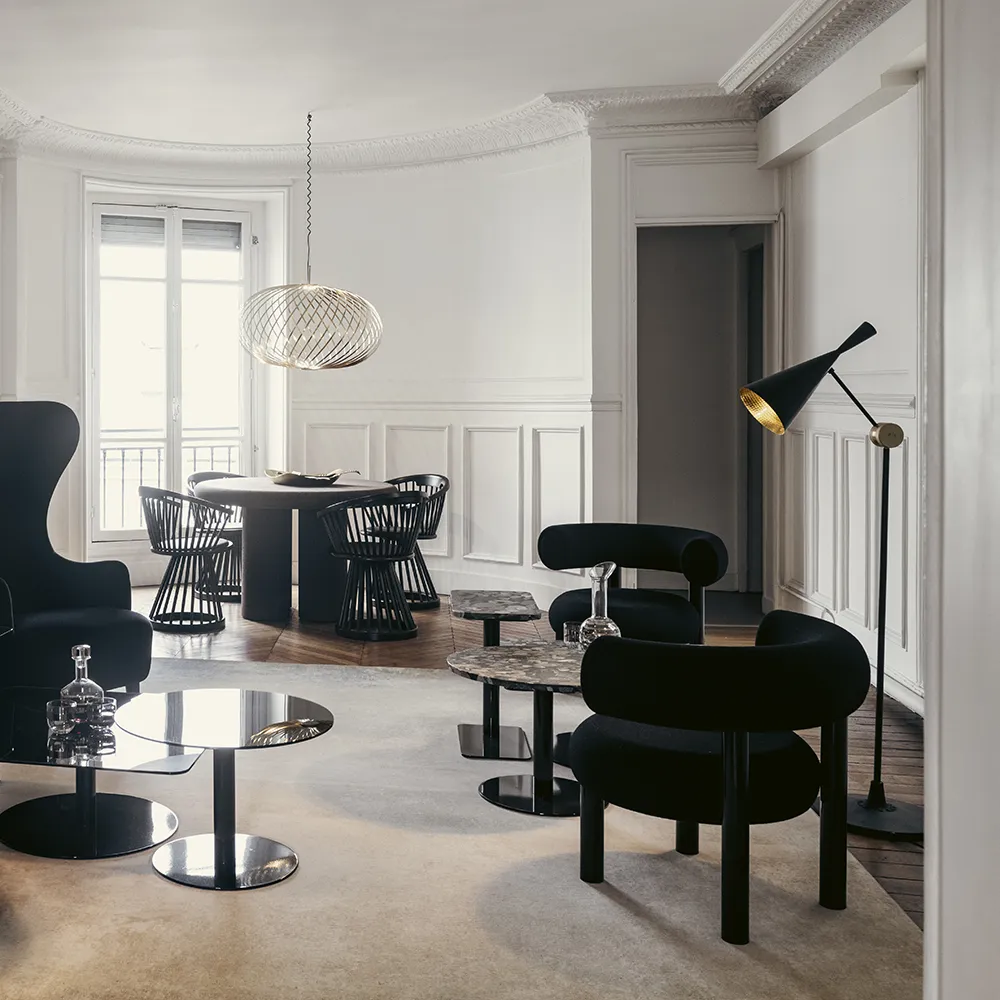 Beat gulvlampe Black LED