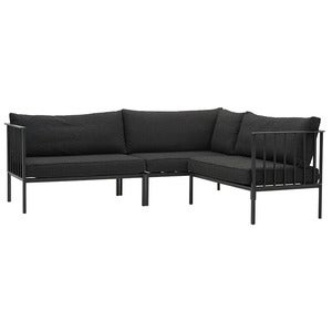 Upper sofa-sæt Vänster Sort / Teddy Black