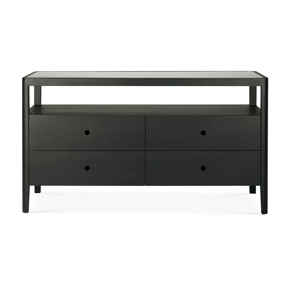 Ethnicraft, Spindle kommode sortlakeret eg