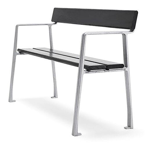 Piccolo sofa, natur/sortbejdset mahogni