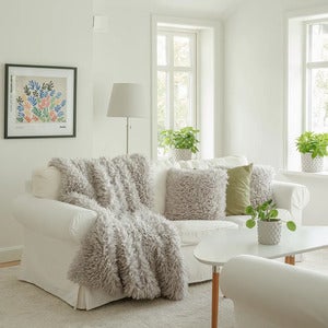 Wooly Tæppe Silver